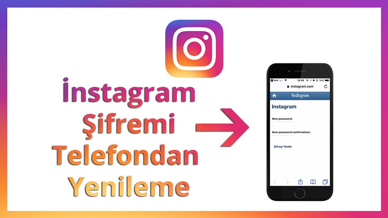 Instagram şifresini telefondan nasıl değiştirilir ?